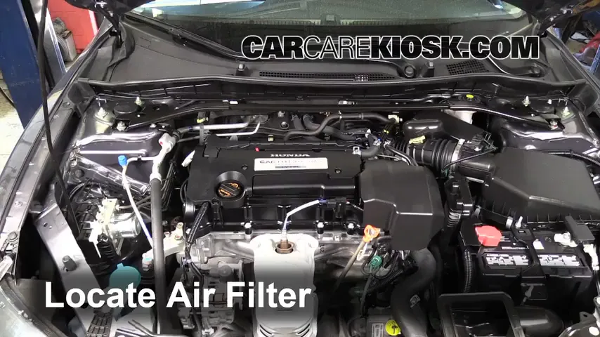 2015 Honda Accord EX-L 2.4L 4 Cyl. Coupe Filtro de aire (motor) Cambio